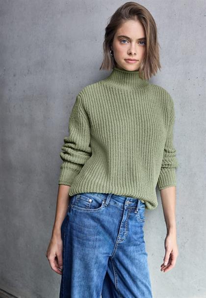 Turtleneck Pullover slate green