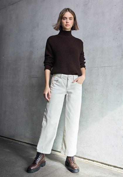 Turtleneck Pullover velvet wine