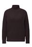 Turtleneck Pullover velvet wine