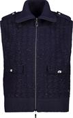 Tweed-Strickweste mit Pailletten night sky