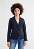 Twill Blazer in Unifarbe deep blue