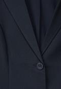 Twill Blazer in Unifarbe deep blue