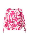 Twill-Bluse aus Viskosemi pink