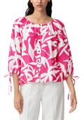 Twill-Bluse aus Viskosemi pink