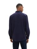 Twill-Hemd mit Struktur sky captain blue