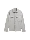 Twill Overshirt aus Baumwolle chalk grey