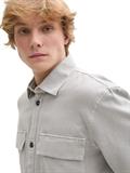 Twill Overshirt aus Baumwolle chalk grey