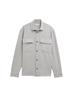 Twill Overshirt aus Baumwolle chalk grey
