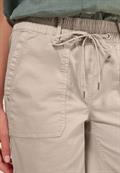 Twill Shorts im Washed-Look boulder beige