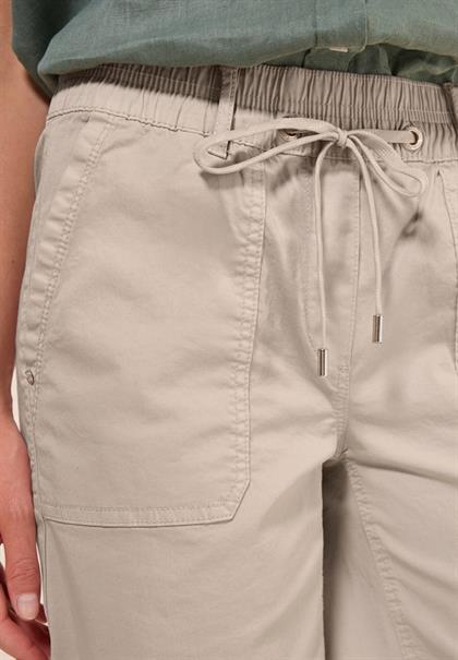Twill Shorts im Washed-Look boulder beige