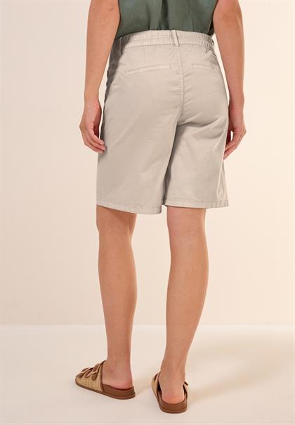 Twill Shorts im Washed-Look boulder beige