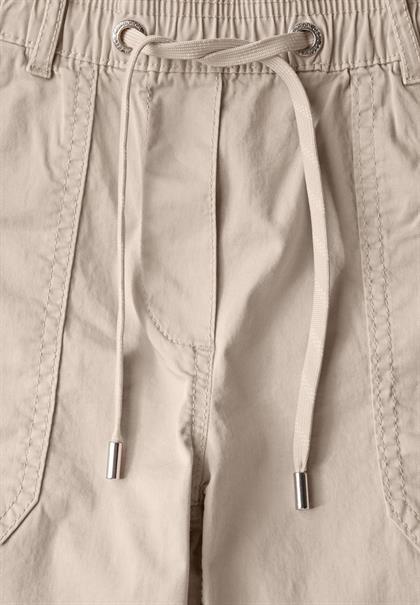 Twill Shorts im Washed-Look boulder beige