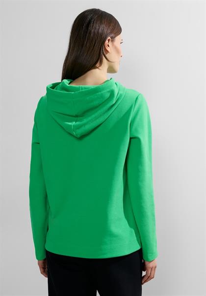 Twill Struktur Sweatshirt celery green