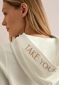 Twill Sweat Hoodie vanilla white
