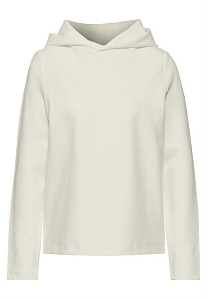 Twill Sweat Hoodie vanilla white