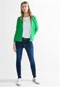 Twill Sweatjacke celery green