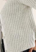 Two Tone Cardigan metal grey melange