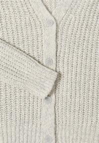 Two Tone Cardigan metal grey melange