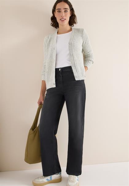 Two Tone Cardigan metal grey melange