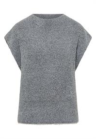 Two-Tone Federgarn Pullunder black