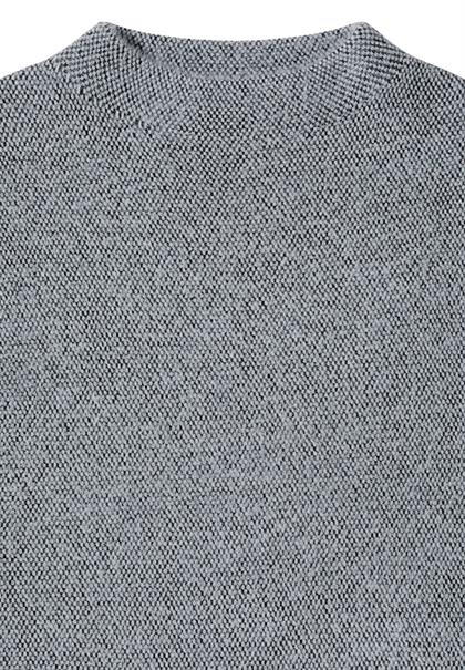 Two-Tone Federgarn Pullunder black