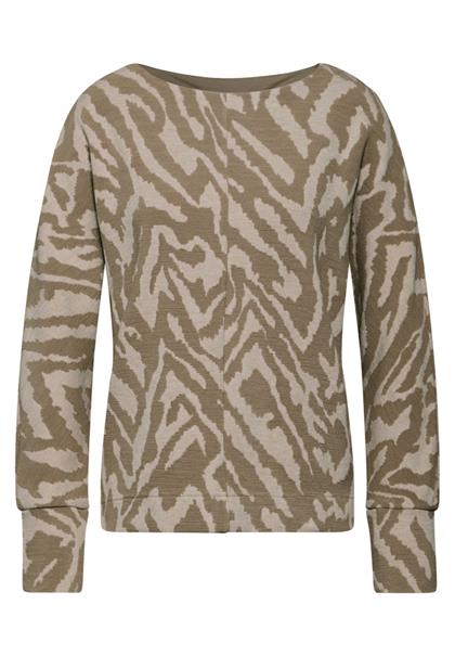 Two-Tone Jaquard Shirt honey sand