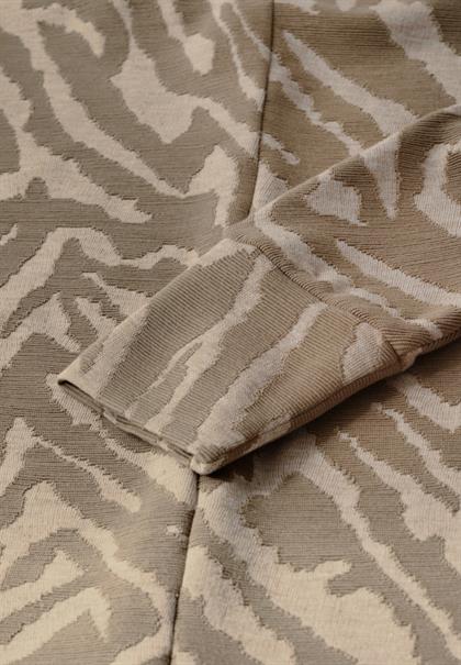 Two-Tone Jaquard Shirt honey sand