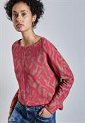 Two-Tone Jaquard Shirt sugar coral