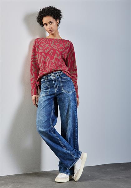 Two-Tone Jaquard Shirt sugar coral