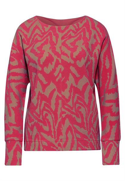 Two-Tone Jaquard Shirt sugar coral