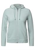 Two-Tone Kapuzenjacke cool salvia green
