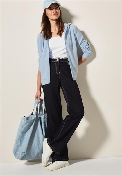 Two-Tone Kapuzenjacke pastel blue