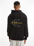 TWO TONE MONOGRAM HOODIE ck black
