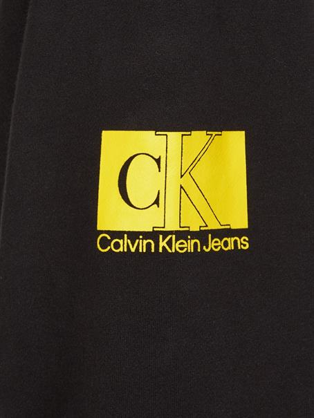 TWO TONE MONOGRAM HOODIE ck black