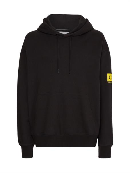 TWO TONE MONOGRAM HOODIE ck black
