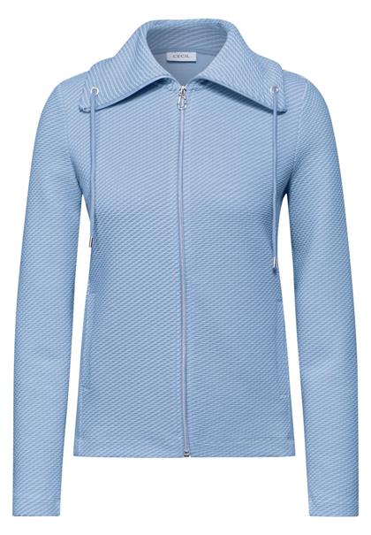 Two-Tone Ottoman Jacke fresh light blue