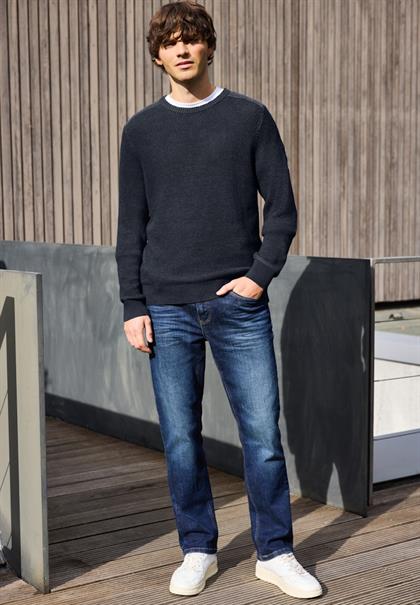 Two Tone Pullover nightside blue