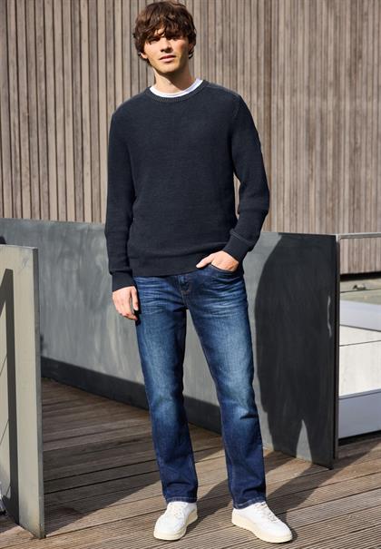 Two Tone Pullover nightside blue