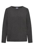 Two-Tone Strukturshirt black