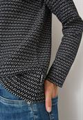 Two-Tone Strukturshirt black