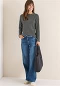 Two-Tone Strukturshirt black