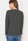 Two-Tone Strukturshirt black