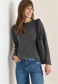 Two-Tone Strukturshirt black
