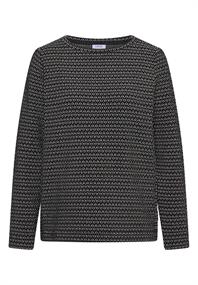Two-Tone Strukturshirt black