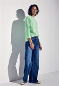 Two-Tone Strukturshirt tendril green