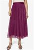 Tüllrock Midi mit Gummibund magenta purple