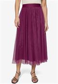 Tüllrock Midi mit Gummibund magenta purple
