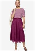 Tüllrock Midi mit Gummibund magenta purple