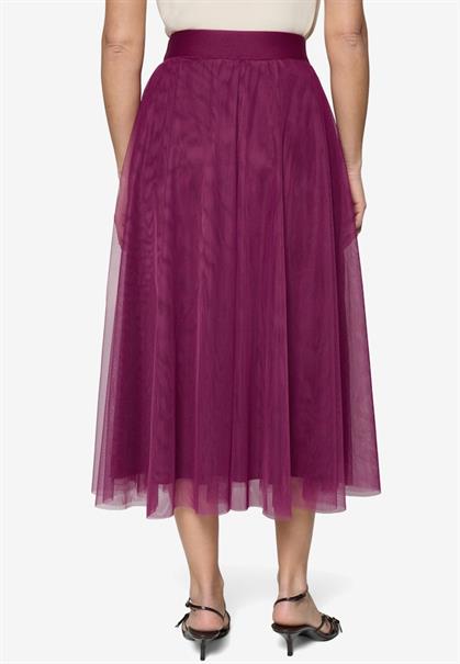 Tüllrock Midi mit Gummibund magenta purple