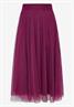 Tüllrock Midi mit Gummibund magenta purple